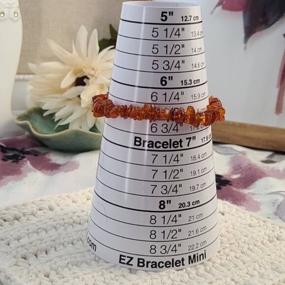 Natural Cognac Amber Stretch Bracelet – NWOT #HealingJewelry #BohoStyle - Picture 5 of 6